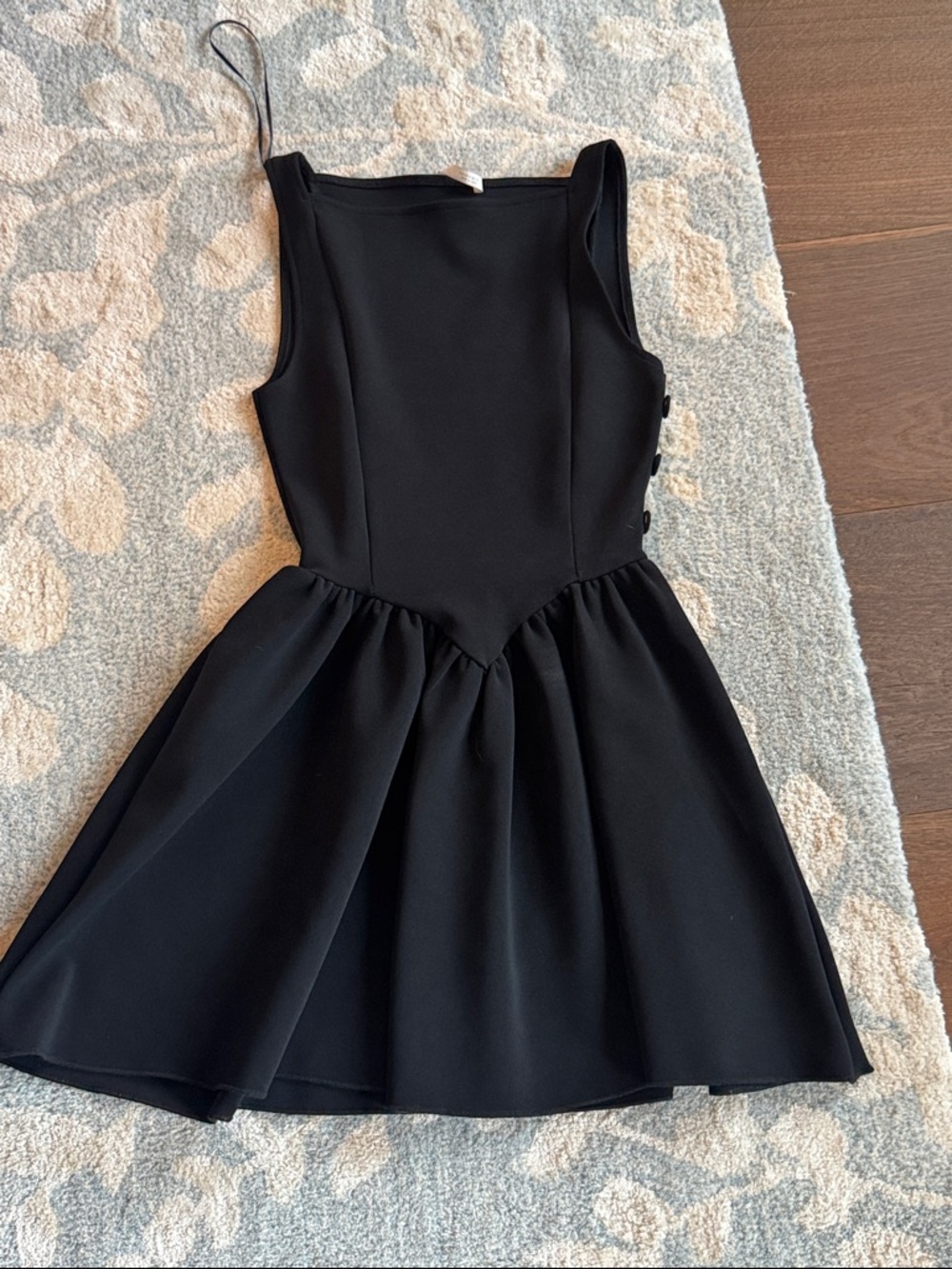 NWOT Zara Black Sleeveless Fit-and-Flare Dress